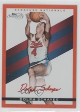2008-09 Topps Signature Red Foil Facsimile 25/869 Dolph Schayes #TS-DS HOF 0l2