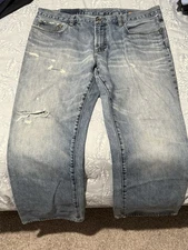 Gap Distressed Jeans Men’s 38x30 Medium Wash Low Rise Boot Fit