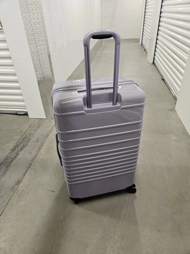 Beis The Large Check-In Roller Luggage With Adjustable Straps, Glossy Lavender - Image 3 of 4