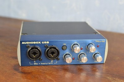 PreSonus Audiobox USB Mixer Audio Interface Blue With USB Cable TESTED