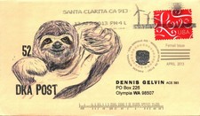 US ART COVER EXCHANGE ACE DKA POST 52 LIMITED PRINTING CACHET POSTED 2013