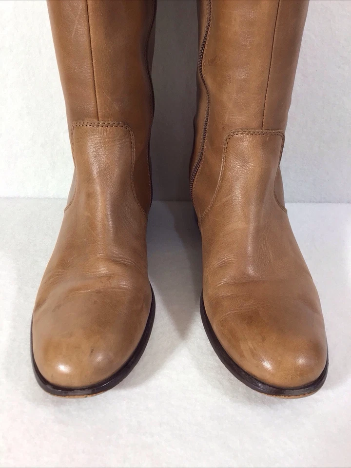 Botas de montar Corso Como Samual Brandy de cuero marrón hasta la rodilla ~ para mujer 7 Foto 2 de 4