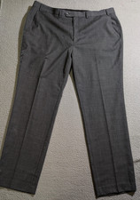 Lauren Ralph Lauren Men's Gray Wool Blend Pleated Dress Slacks / Size 42 x 32