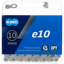 KMC E10 EPT 10 Speed E-Bike Chain,136 Link | EcoProteQ, Silver