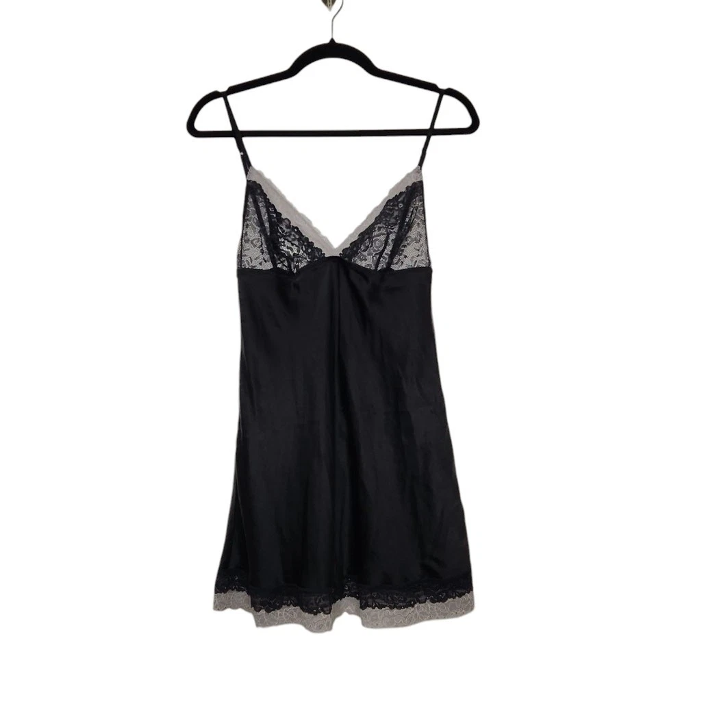 intimissimi lace dress Intimissimi Asymmetric Slip in Viscose Satin with Lace Woman Brown Size L