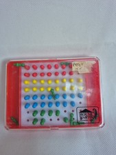Vintage Peg Solitaire Travel Puzzle Game House Martin Pocket Brain Teaser Peg