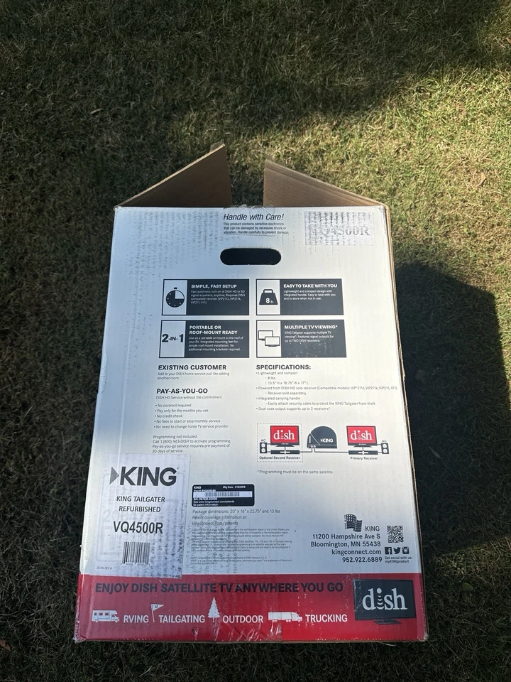 Dish KING | tailgaterANTENA DE TV SATELITAL AUTOMÁTICA PORTÁTIL Foto 3 de 3