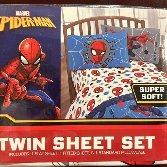 Marvel Spider-Man Twin 4 pc Comforter set. - Image 3 of 4