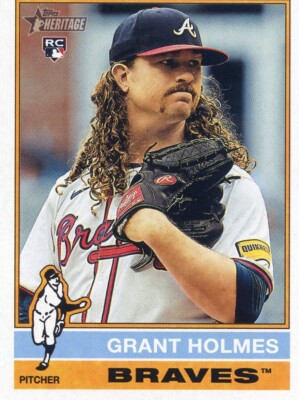2025 Topps Heritage #22 Grant Holmes, Atlanta Braves RC
