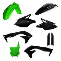Acerbis Set Motorradverkleidungen Plastics Schwarz/GrüN Kawasaki Kx 450 F 2016