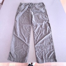 Men's Gap Gray XL Pajama Pants Drawstring 100 Cotton with Pockets-Lightly worn