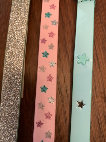 Girl's Cat & Jack Cat and Jack 3 Pack Belts Stars NWT XL - Picture 2 of 4