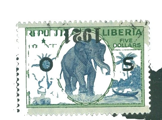 Elephants Liberian Stamps
