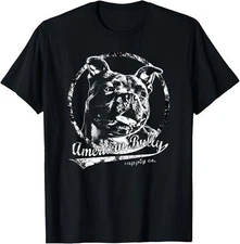 NEW LIMITED All American Bully Pit Bull Fun Design Tee T-Shirt S-5XL