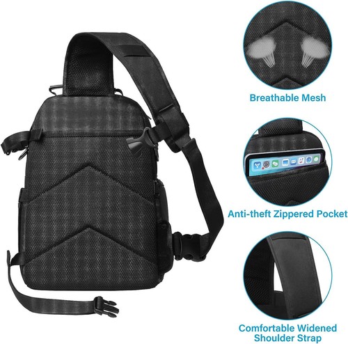 Camera Sling Bag Case DSLR/SLR/Mirrorless Crossbody Backpack for Photographers - Picture 5 of 20