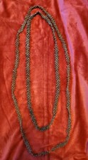 Two Koa Seed Lei Necklace Hawaiian Wood Seed Jewelry Vintage