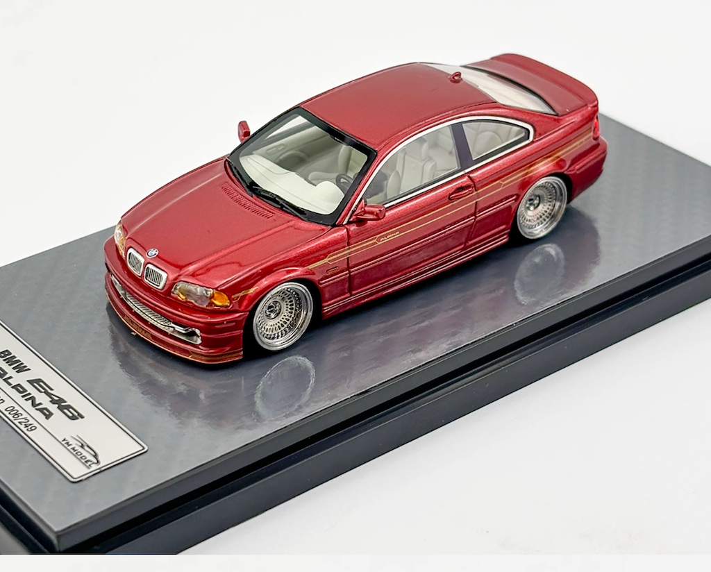 YM 1:64 M3 MK4 E46 Alpina Coupe Racing Sports Model Diecast Resin