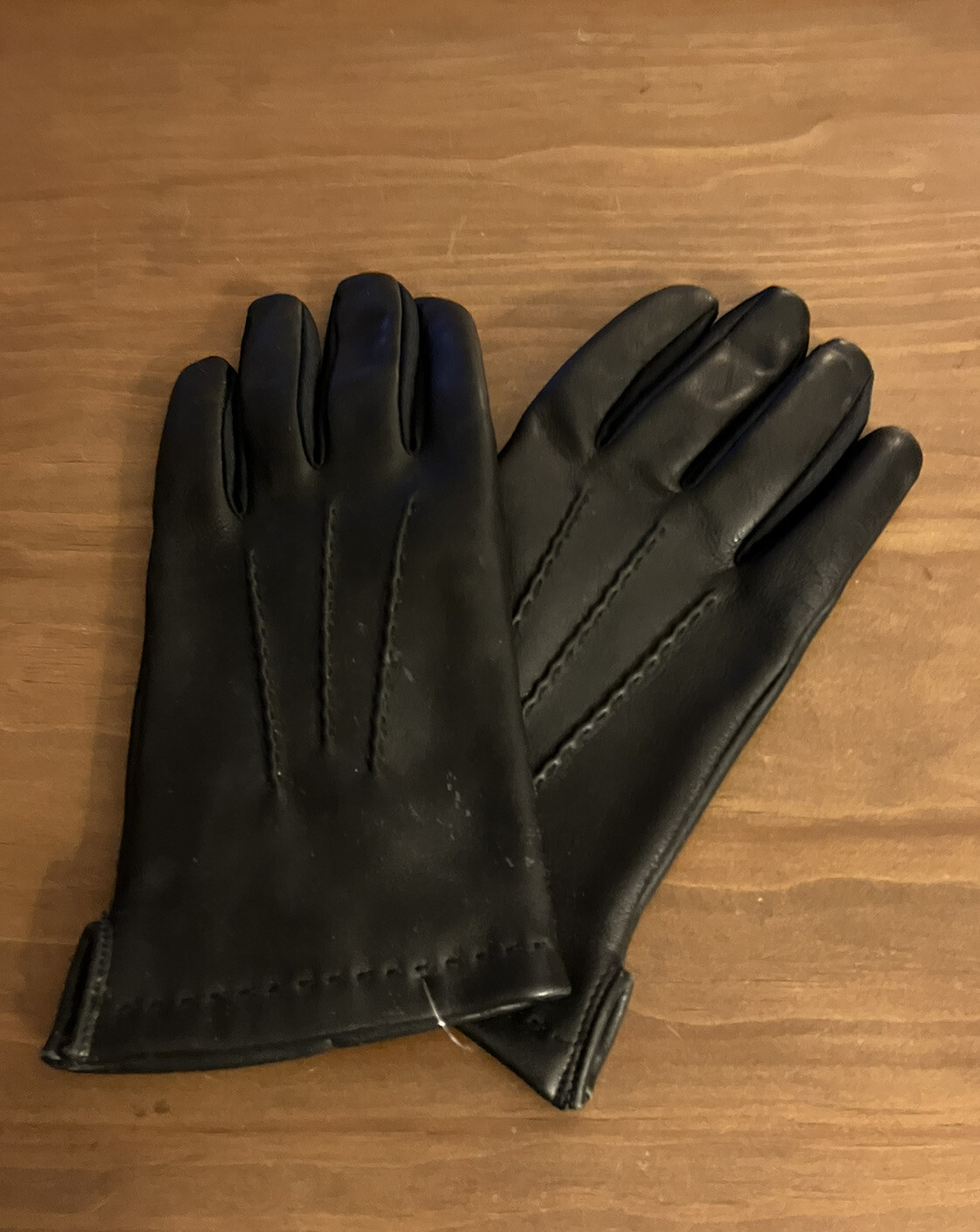 ARIS ISOTONER BLACK LEATHER DRIVING GLOVES WOMEN'S SIZE M | eBay
