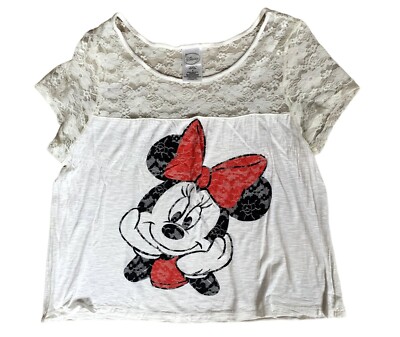 Disney Minnie Mouse Crop Top Size Large