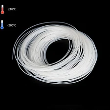 Clear Translucent PTFE Tubing Capillary Tube Pipe Hose -200℃ ~ 260℃ High Temp