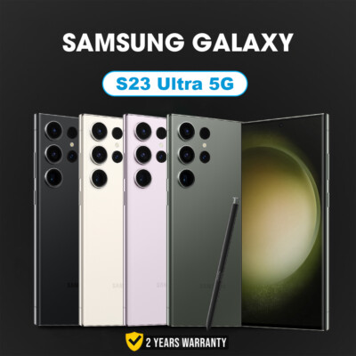New Sealed Samsung Galaxy S23 Ultra Unlocked 256GB 512GB All GSM+