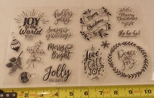Diamond Press Stamp Kit Joy Christmas