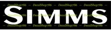 Simms Fishing Tackles - Outdoor Sports - Vinyl Die-Cut Peel N' Stick Decals