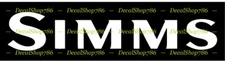 Simms Fishing Tackles - Outdoor Sports - Vinyl Die-Cut Peel N' Stick Decals