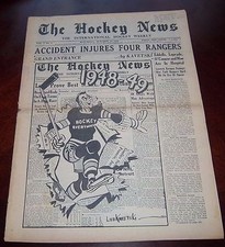 The Hockey News October 13 1948 Vol 2 # 2 Terry Sawchuck  / Dit Clapper