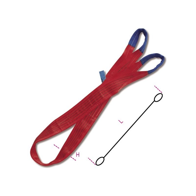 FASCE DI SOLLEVAMENTO ROSSO 5T MT.3 8158/3