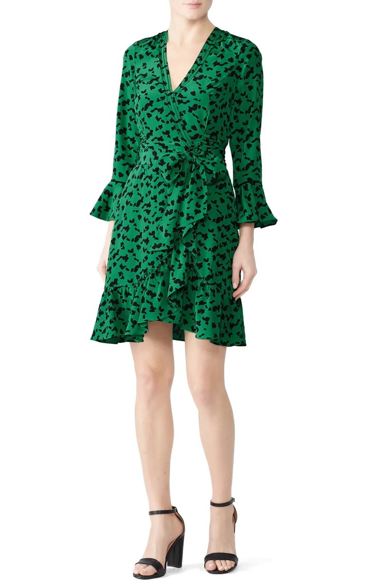 tanya taylor green dress Violeta Dress main image 0