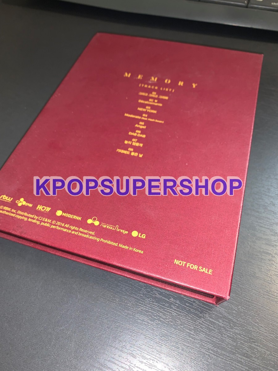 Mamamoo 4th Mini Album Memory Autographed Signed Promo CD Great