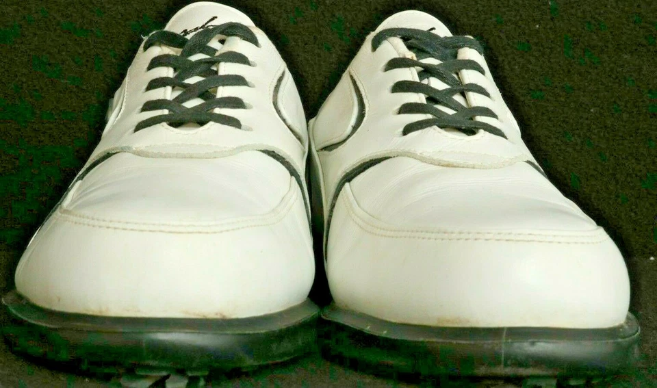 Oakley белый черный мягкий шипы шнурует вверх гольф бутсы кроссовки обувь женщин 7,5 - Изображение 4 из 4