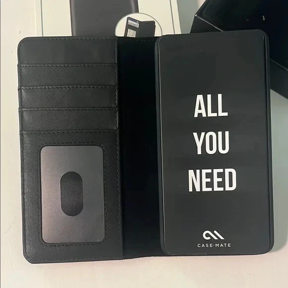 LG V20 Case – Case-Mate Black Wallet Folio with Card Slots & Magnetic Closure - Image 4 of 4