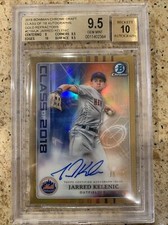 Bowman Draft Jarred Kelenic Class of 2018 Gold Auto 15/50 BGS 9.5 Mariners- Mets