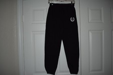 Victoria's Secret PINK Size XS Black Campus Style Sweatpants P Fern Design