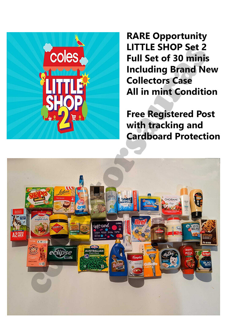 Coles コールズ LITTLE SHOP ミニチュアノベルティグッズ Coles little shop 2 ミニチュアコレクション