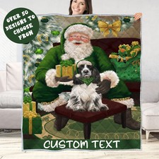 Cocker Spaniel Quilt Dog Bedding Personalized Christmas Gift Many Designs NWT