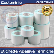 Rotoli Etichette Adesive in Carta Termica Bianca, Stampa Diretta, Impermeabili