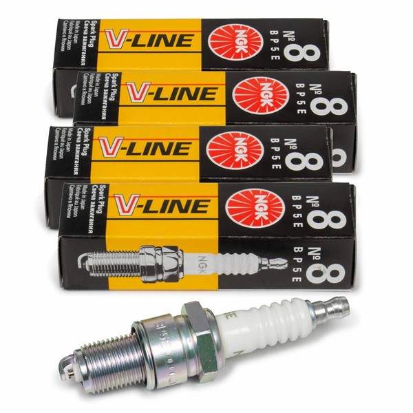 4X NGK 2364 ZüNdkerze V-LINE 8 FüR BMW 3Er E21 E30 5Er E12 E28 6Er E24 7Er E23-image