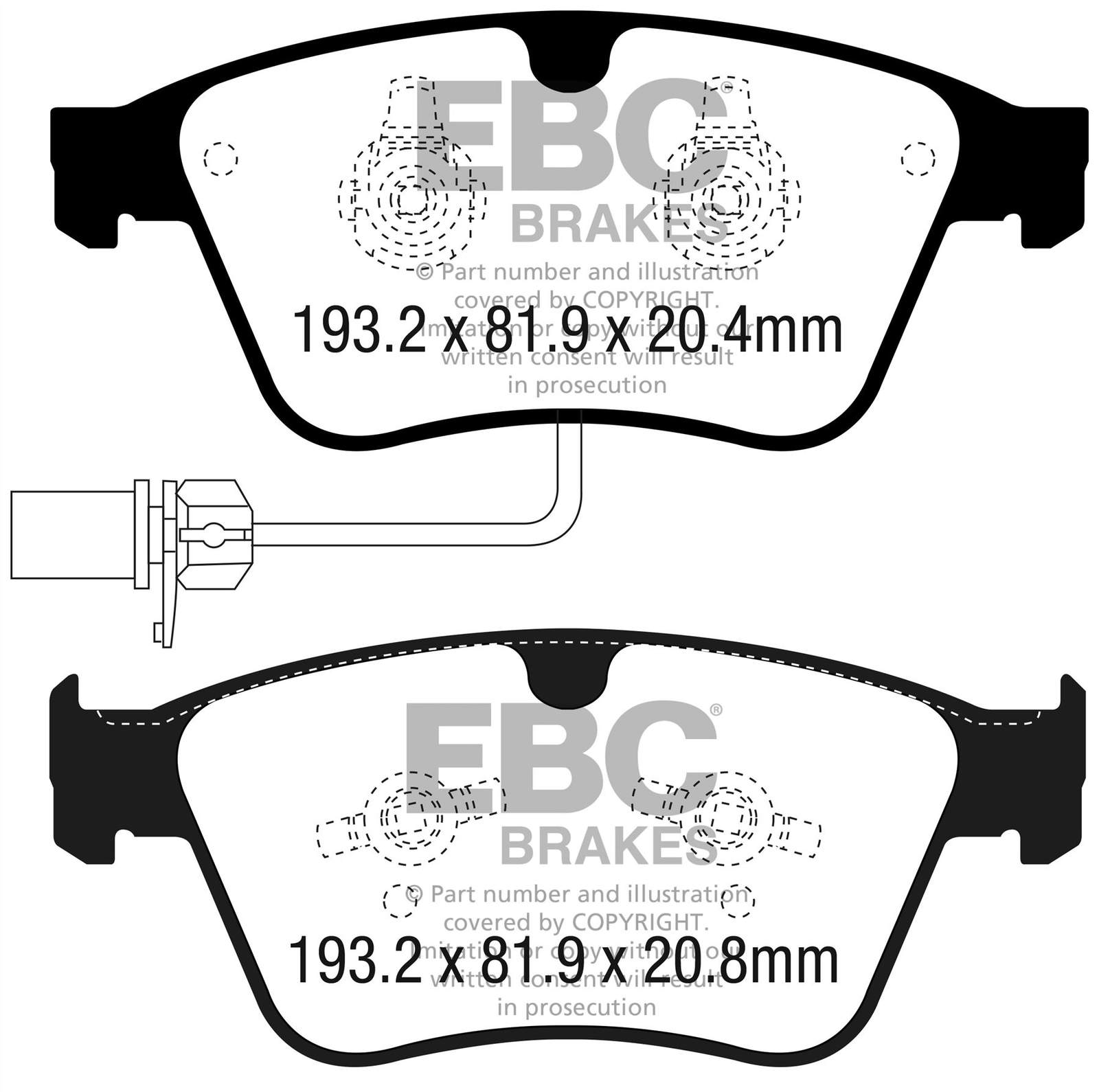 EBC DP52317NDX BRAKE PAD SET DISC BRAKE