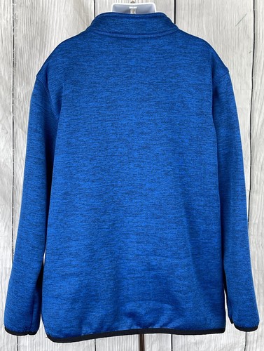 Xersion Boys Medium 10/12 Long Sleeve Half Zip Blue Pull Over Sweatshirt - Picture 7 of 8