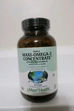 Maxi Health Triple Maxi-Omega-3 Concentrate 1000 IU D3 Fish Oil 90 Softgels