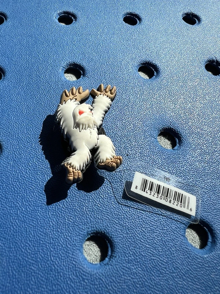 Подлинный брелок для обуви Yeti Abominable Snowman Jibbitz для крокодилов. Супер редкая! НОВЫЙ! - Изображение 2 из 3
