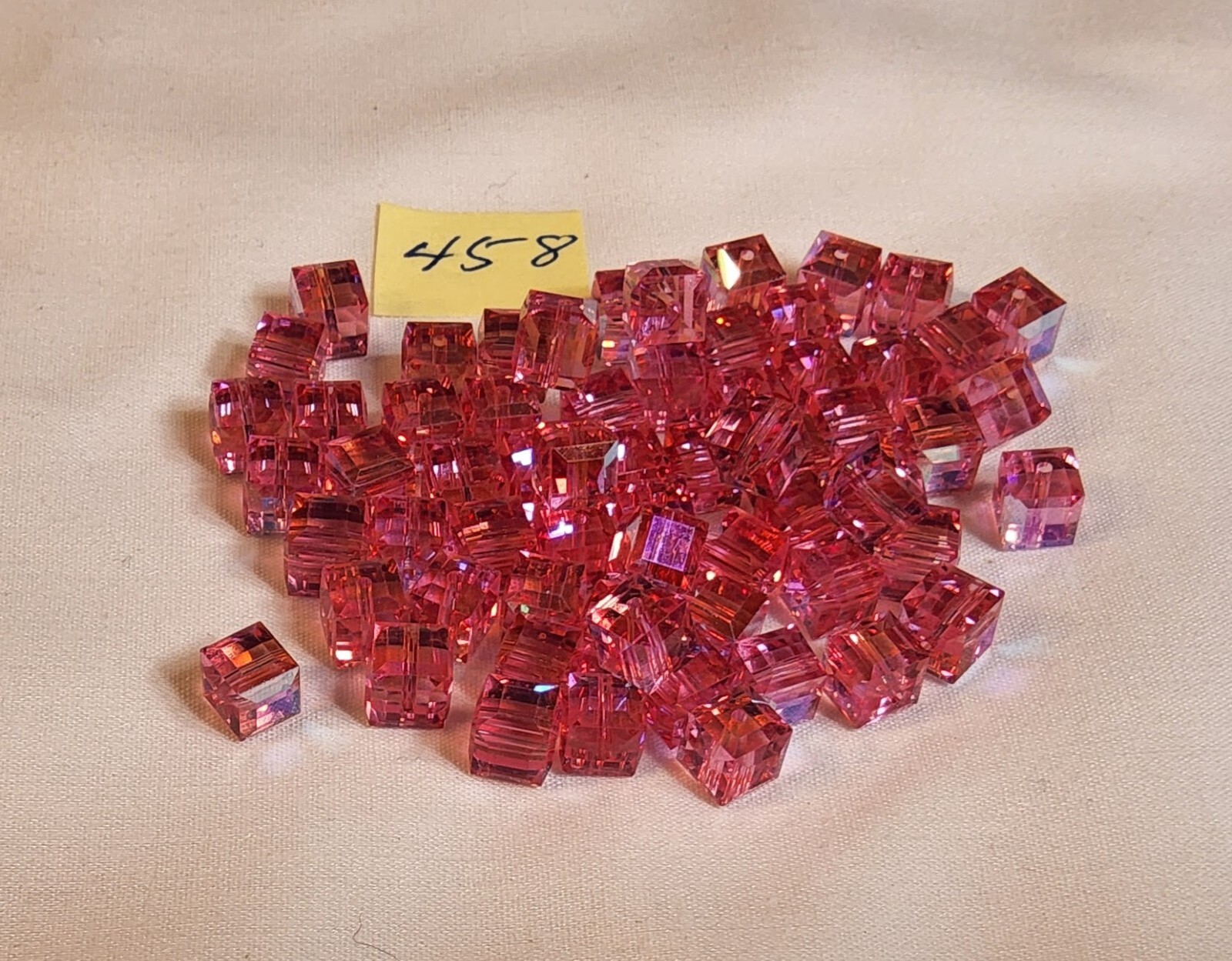 20 PCS ROSE AB Cube Crystals 5601 6mm .75 each 458 | eBay