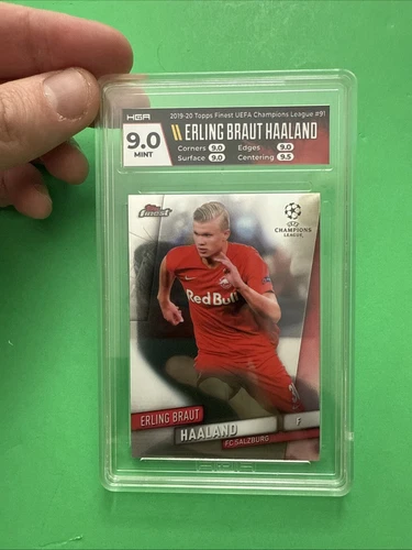 2019 Topps Finest UCL ERLING BRAUT HAALAND ROOKIE RC #91 FC SALZBURG HGA 9