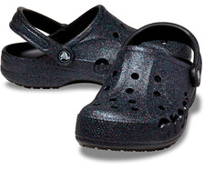 Crocs BAYA GLITTER CLOG Black Size M4/W6-M9/W11