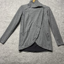 Lululemon Thats a Wrap Jacket Womens Size 4 Heather Gray French Terry