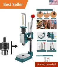 Leather Hole Puncher Hand Punching Machine Heavy Duty Manual Press Puncher Pu...