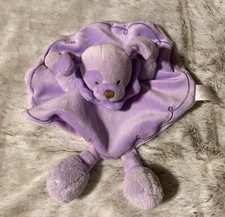 LA COLLECTION LAVENDER PURPLE PUPPY DANCING PUPPY LOVEY SECURITY BLANKET